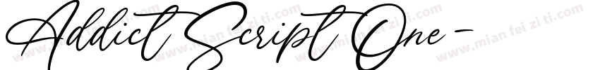 Addict Script One字体转换